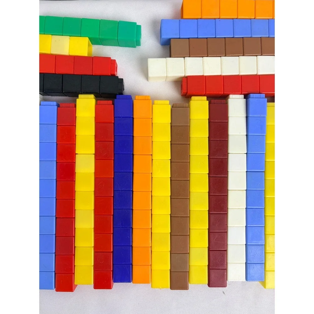 Math Link Cubes 280 Piece Set Multicolored Interlocking‎ Counting Blocks Toy
